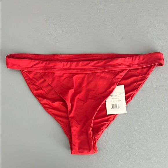 NWT Andie Swim THE BANDED CHEEKY BOTTOM in Flat Cherry Red Size XL - Picture 1 of 10